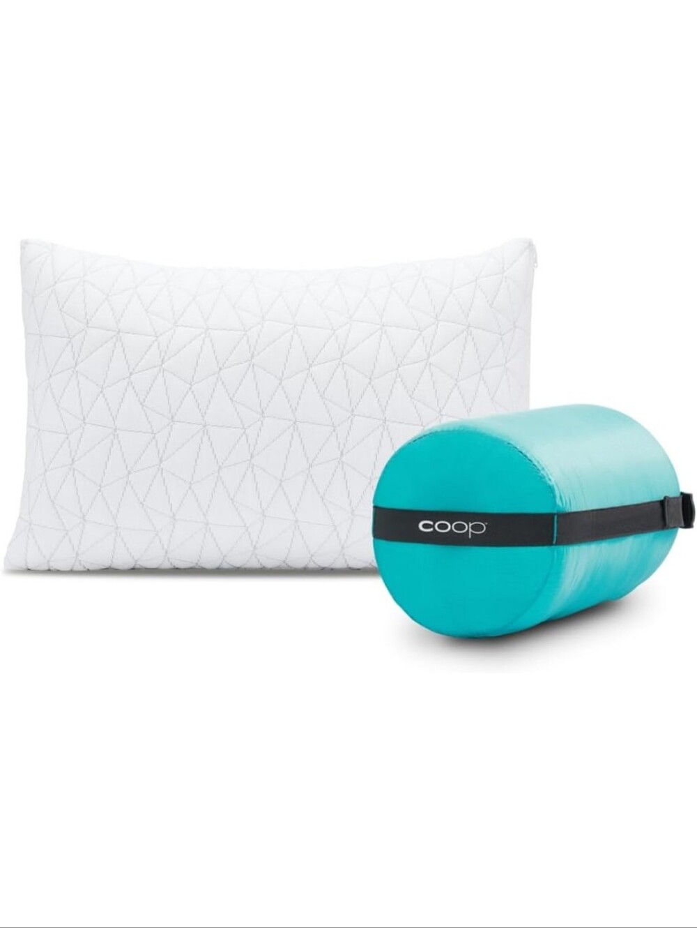 Coop Home Goods Original Travel/Camping Pillow in Teal - Picture 2 of 4